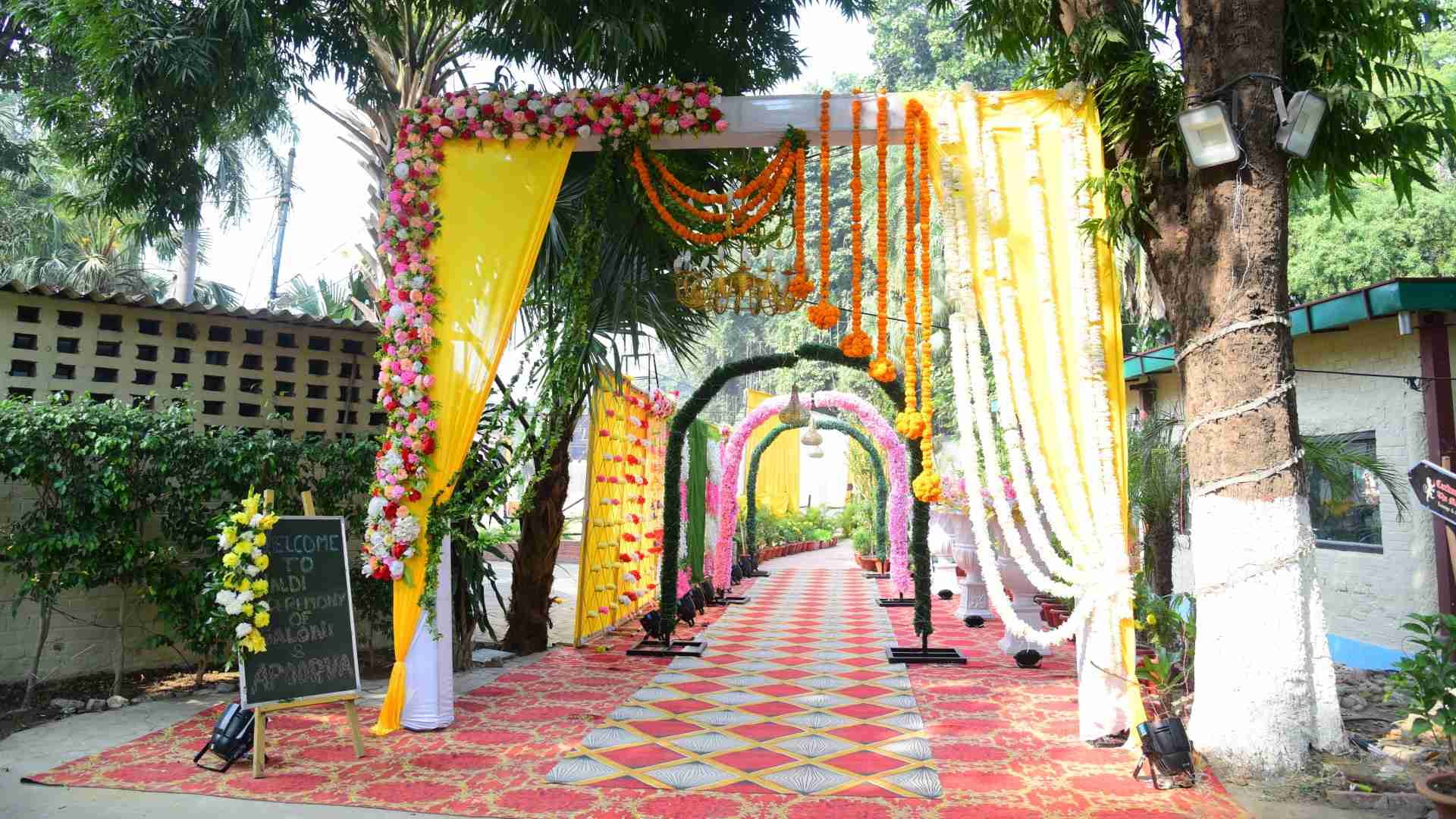 Carlton floral wedding carriage
