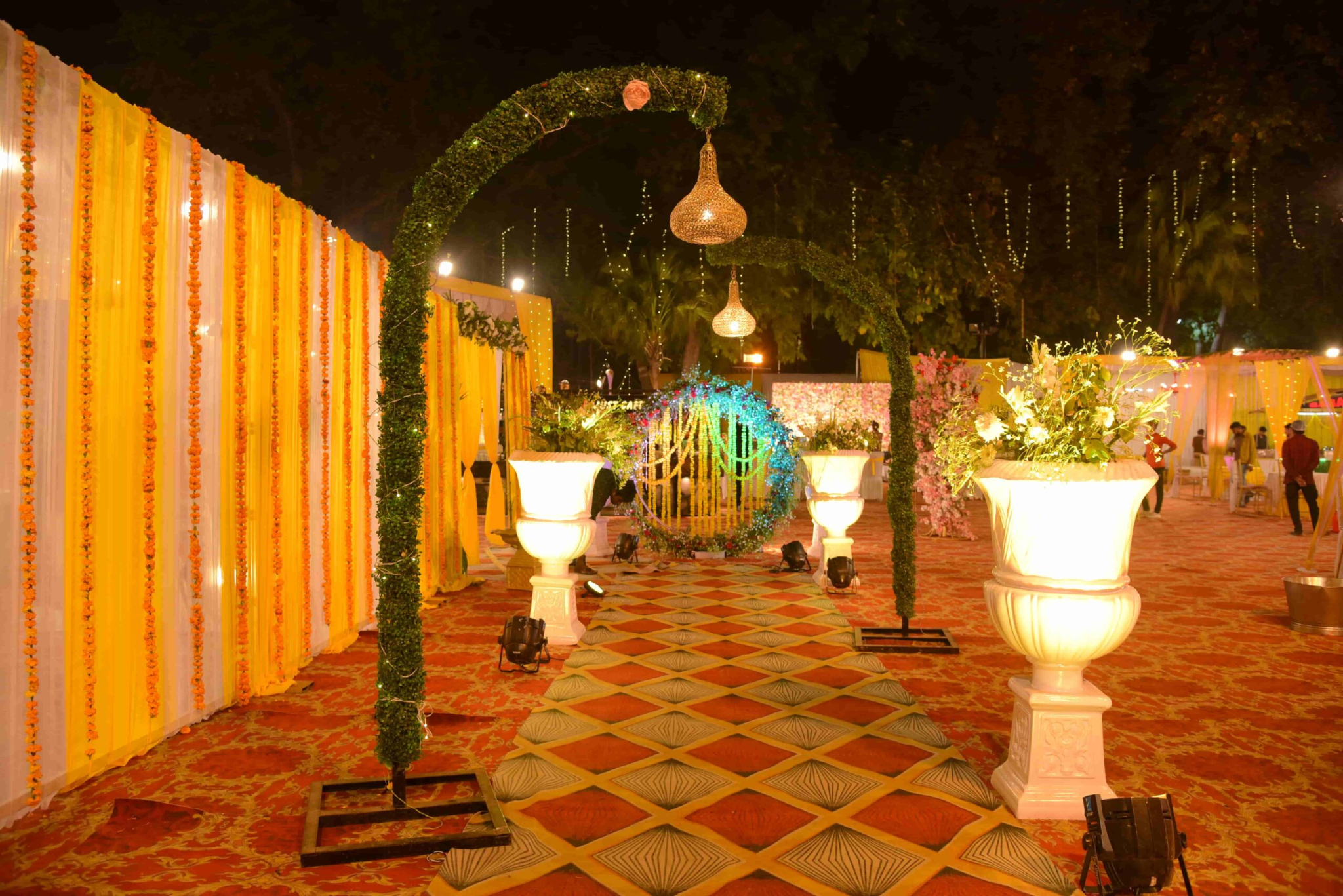 Carlton floral entrance decoration