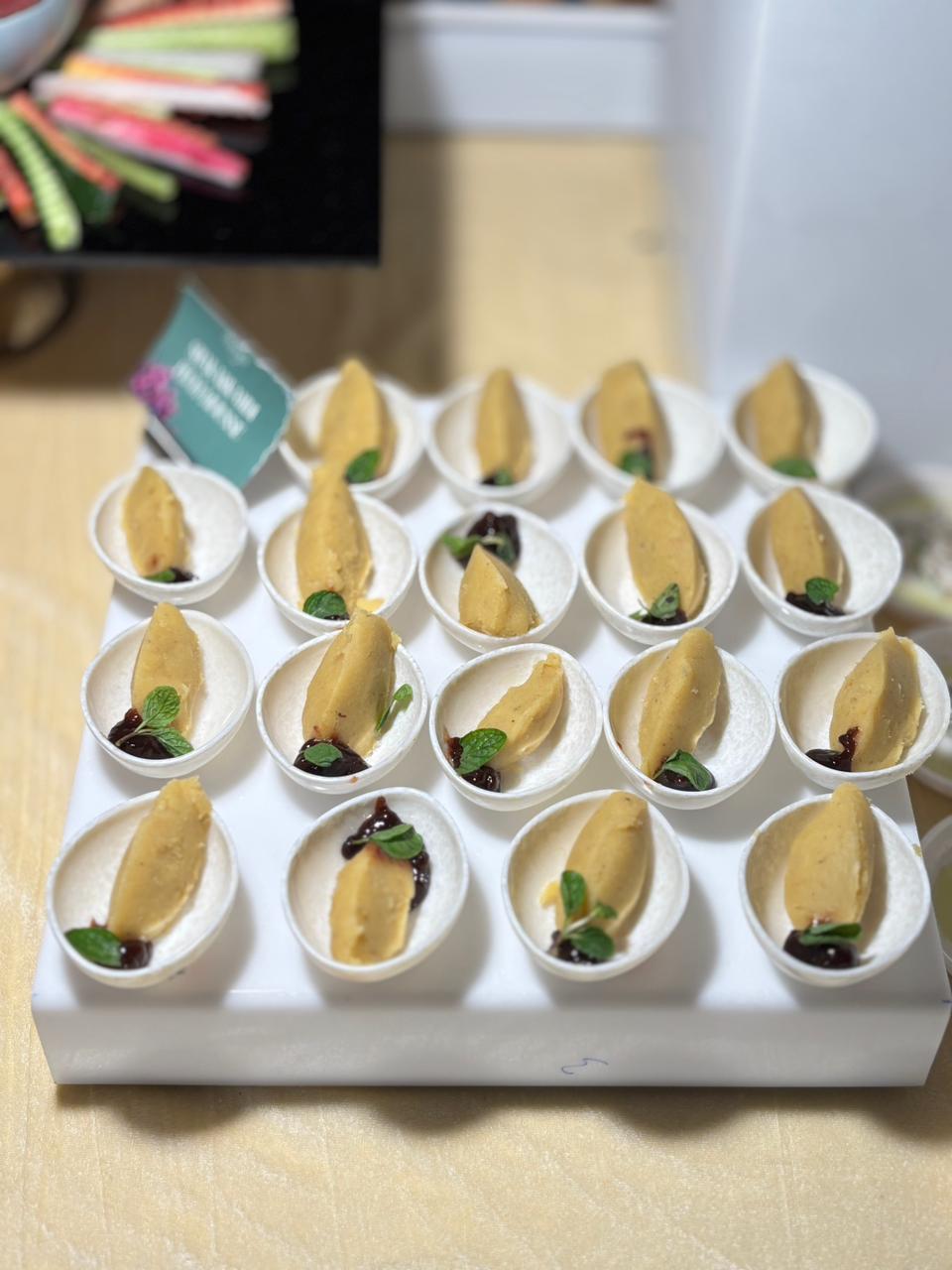 Elegant plated appetisers
